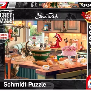 Puzzle 1000 elementów. Przy kuchennym stole