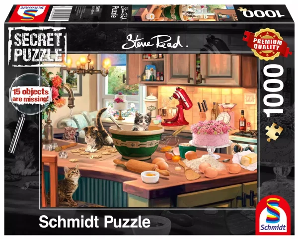 Puzzle 1000 elementów. Przy kuchennym stole