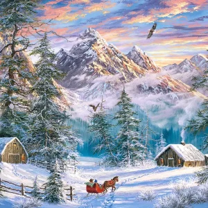 Puzzle 1000 elementów. Mountain Christmas