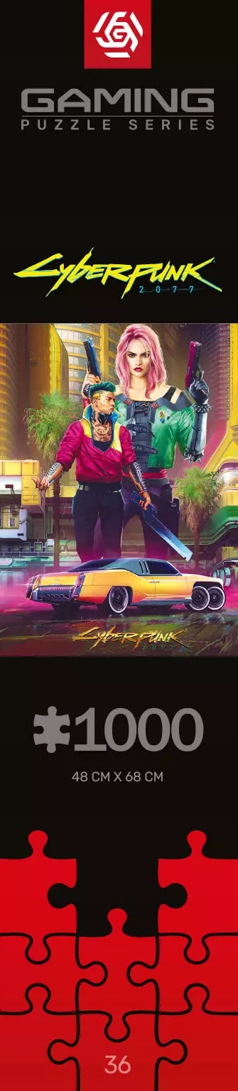 Puzzle 1000 elementów. Cyberpunk 2077. Kitsch Style
