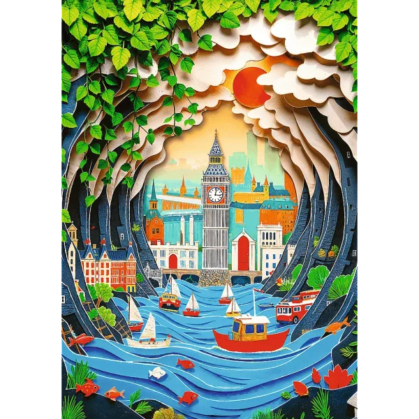 Puzzle 1000 elementów. Paper Art: Londyn