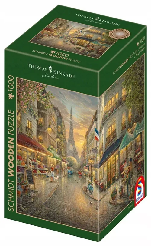 Schmidt PQ Puzzle 1000 el. THOMAS KINKADE Malowniczy Paryż drewniane