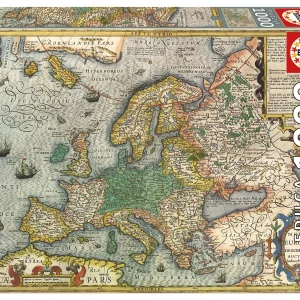 Puzzle Educa 1000 elementów Educa Puzzle 1000 el. Stara mapa Europy 8412668196247