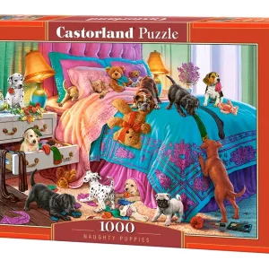 Puzzle 1000 elementów. Niegrzeczne szczeniaki
