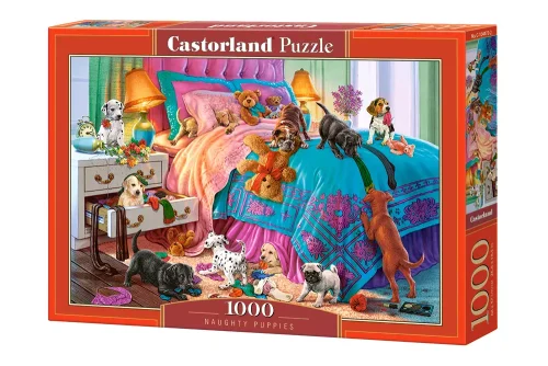 Puzzle 1000 elementów. Niegrzeczne szczeniaki