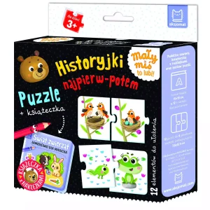 Historyjki najpierw-potem. Puzzle + książeczka
