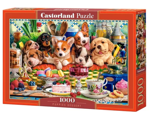 Puzzle 1000 elementów. Deser dla szczeniąt