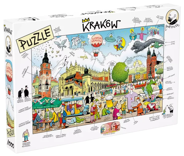 Puzzle 1000 elementów autorstwa Andrzeja Mleczki - Kraków