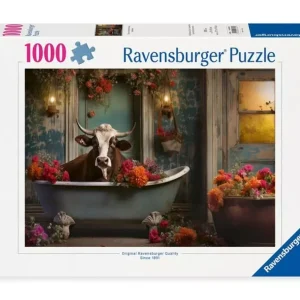Puzzle 1000 elementów. Krowa w kąpieli