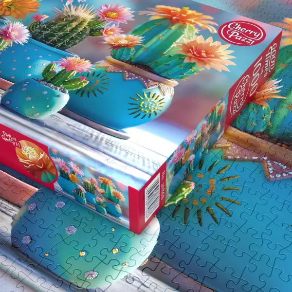 Puzzle 1000 elementów. Kwitnące kaktusy 30868
