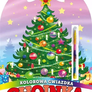 Kolorowa gwiazdka. Choinka