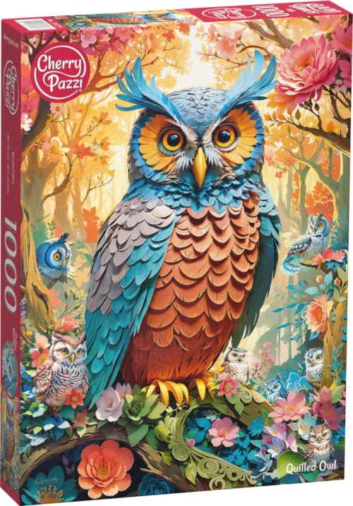 Puzzle 1000 elementów. Pikowana sowa 30776