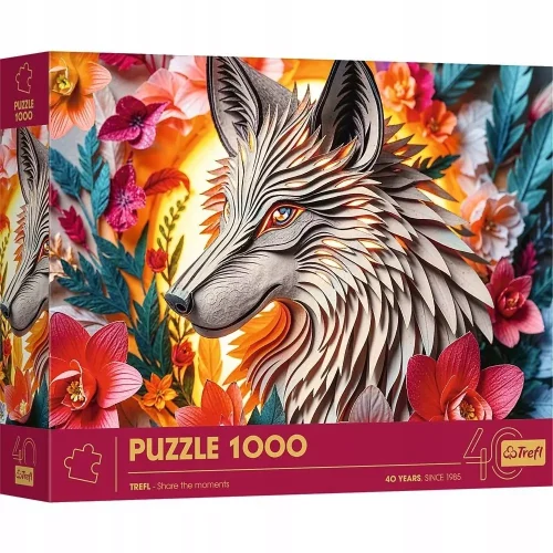 Puzzle 1000 elementów. Paper Art: Wilk