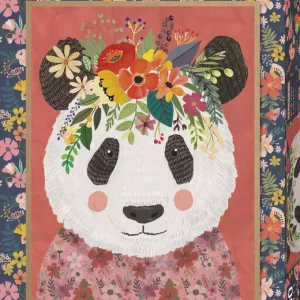 Puzzle 1000 elementów. Floral Friends. Panda, Mia Charro