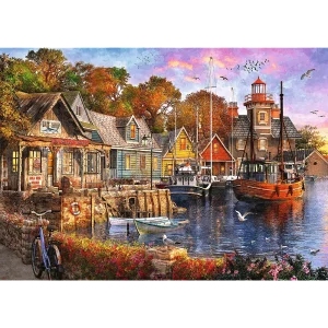 Puzzle 1000 elementów. Premium Plus Quality. Tea Time. Nadmorski zakątek