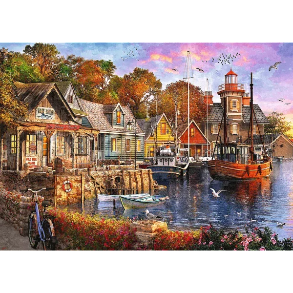 Puzzle 1000 elementów. Premium Plus Quality. Tea Time. Nadmorski zakątek