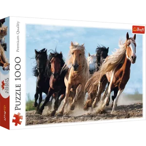 Puzzle 1000 elementów. Galopujące konie