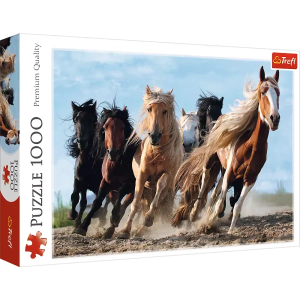 Puzzle 1000 elementów. Galopujące konie