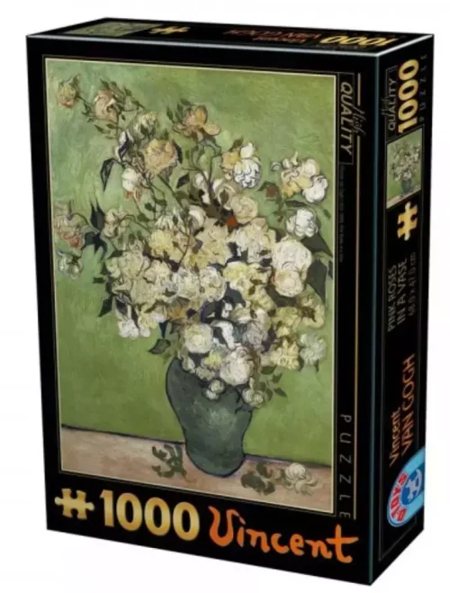 Puzzle 1000 elementów. Van Gogh, Różowe róże