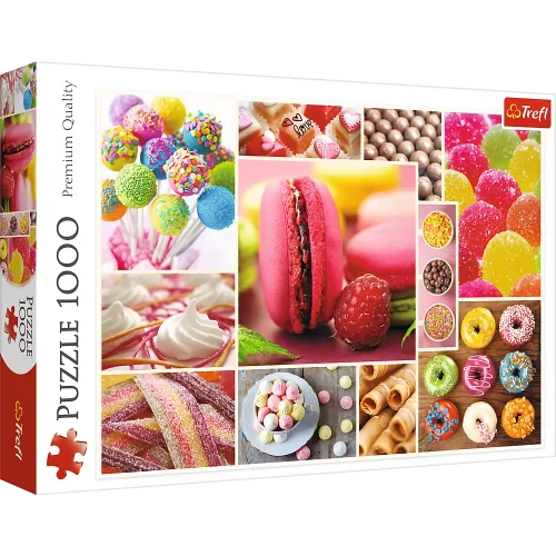 Puzzle 1000 elementów. Cukierki - kolaż