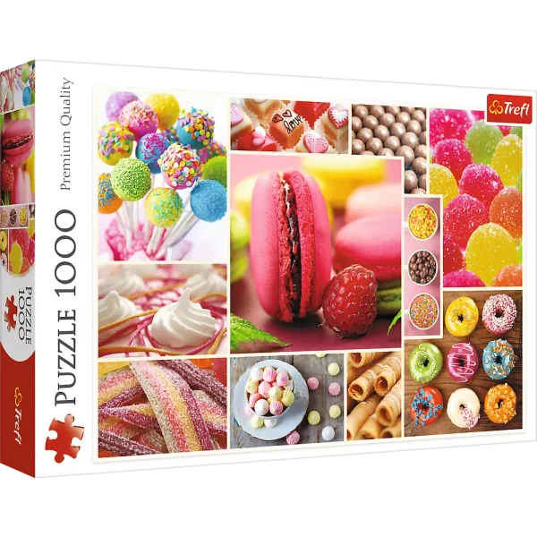 Puzzle 1000 elementów. Cukierki - kolaż