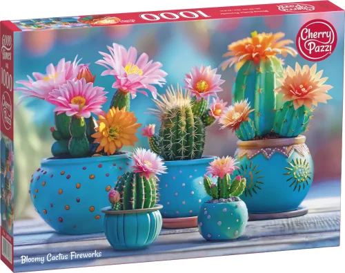 Puzzle 1000 elementów. Kwitnące kaktusy 30868