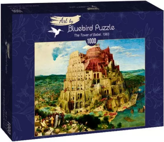 Puzzle 1000 elementów. Wieża Babel, Brueghel