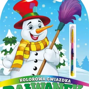Kolorowa gwiazdka. Bałwanek