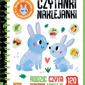 Czytanki-naklejanki. Uczę się czytać z zajączkiem. Rodzic czyta, dziecko nakleja