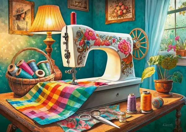 Puzzle 1000 elementów. Mój kącik do szycia 30875