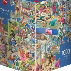 Puzzle 1000 elementów. Zwierzęta na siłowni