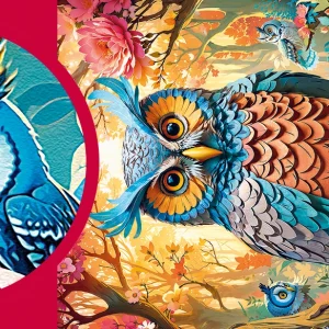 Puzzle 1000 elementów. Pikowana sowa 30776
