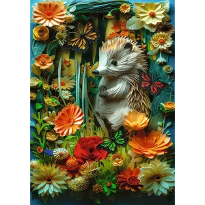 Puzzle 1000 elementów. Paper Art: Jeż