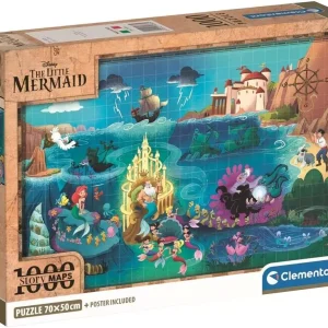 Puzzle 1000 elementów. Mała syrenka, mapa
