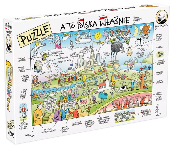 Puzzle 1000 elementów autorstwa Andrzeja Mleczki - A to Polska właśnie