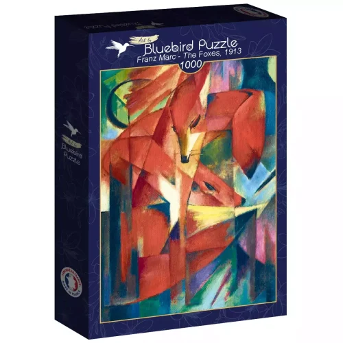 Puzzle 1000 elementów. Czerwone lisy, Franz Marc, 1913