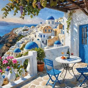 Puzzle 1000 elementów. Santorini Blues 30936