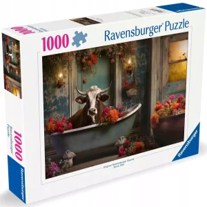 Puzzle 1000 elementów. Krowa w kąpieli