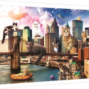 Puzzle 1000 elementów. Koty w Nowym Jorku