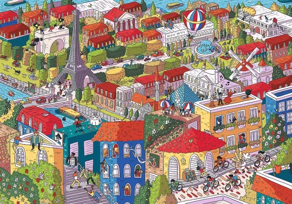 Puzzle 1000 elementów. Eye-Spy. Niezwykłe miasta. Paryż, Francja