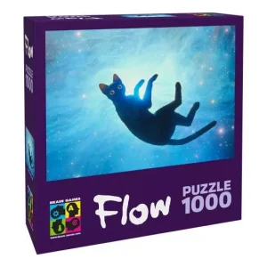 Puzzle 1000 elementów. Flow. Czarny kot