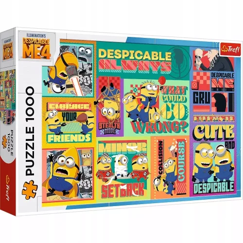 Puzzle 1000 Szalone przygody Minionków TREFL