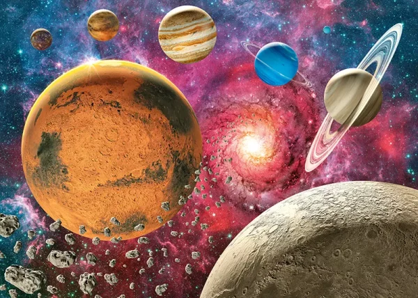 Puzzle 1000 elementów. Przestrzeń nad horyzontem księżycowym 30646