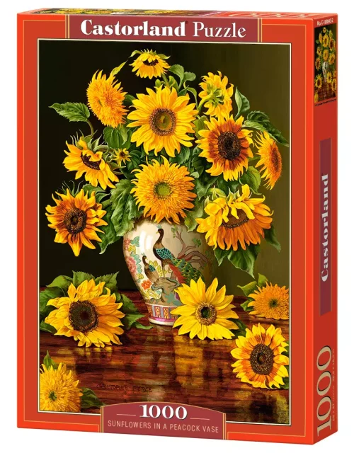 Puzzle 1000 elementów. Sunflowers in a Peacock Vase