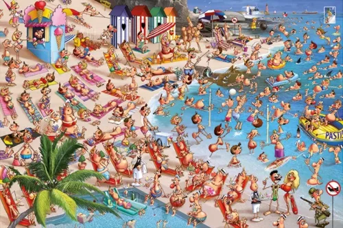 Puzzle 1000 elementów. Ruyer, Plaża