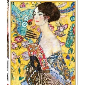 Puzzle 1000 elementów. Klimt, Dama z Wachlarzem
