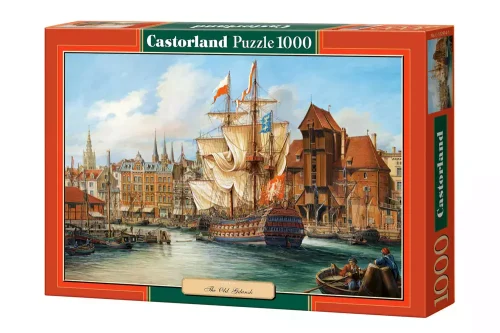 Puzzle 1000 elementów. Statek w porcie, Gdańsk