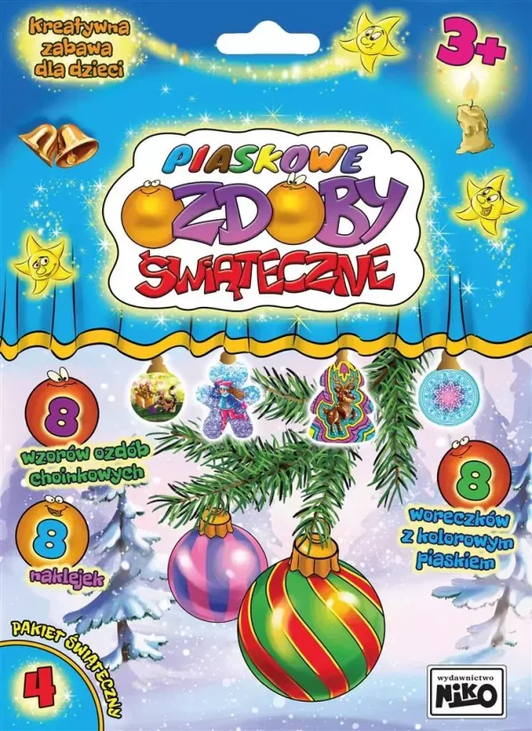Piaskowe ozdoby świąteczne. Pakiet nr 4