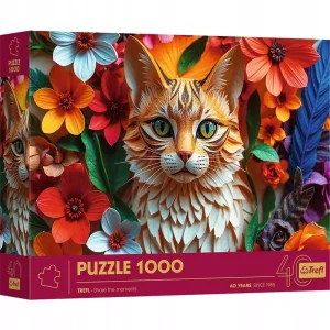 Puzzle 1000 elementów. Paper Art: Kot