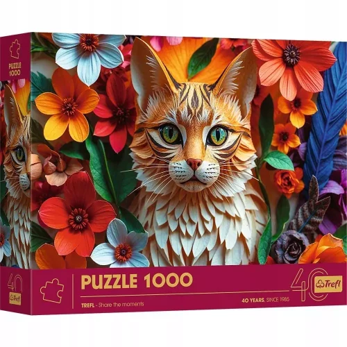 Puzzle 1000 elementów. Paper Art: Kot